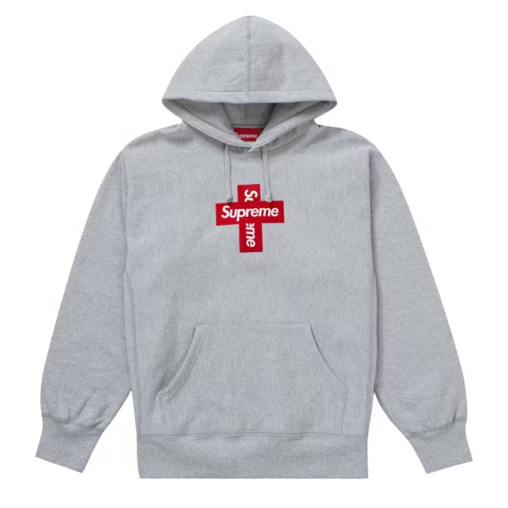 Supreme Cross Box Logo Hooded Sweatshirt